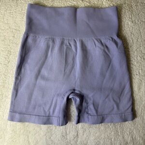 OQQ Ribbed Seamless Scrunch Booty Biker Shorts High Waist Gym Girl size medium‎